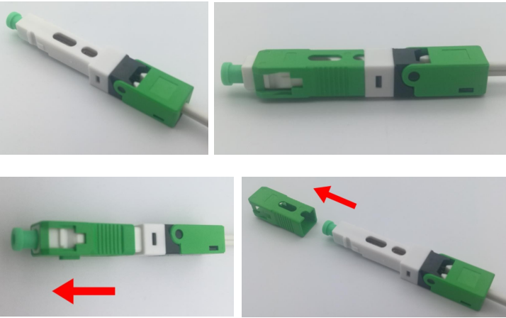 Kit de conector reforzado con fibra óptica, conector impermeable Mini SC IP68 para Huawei