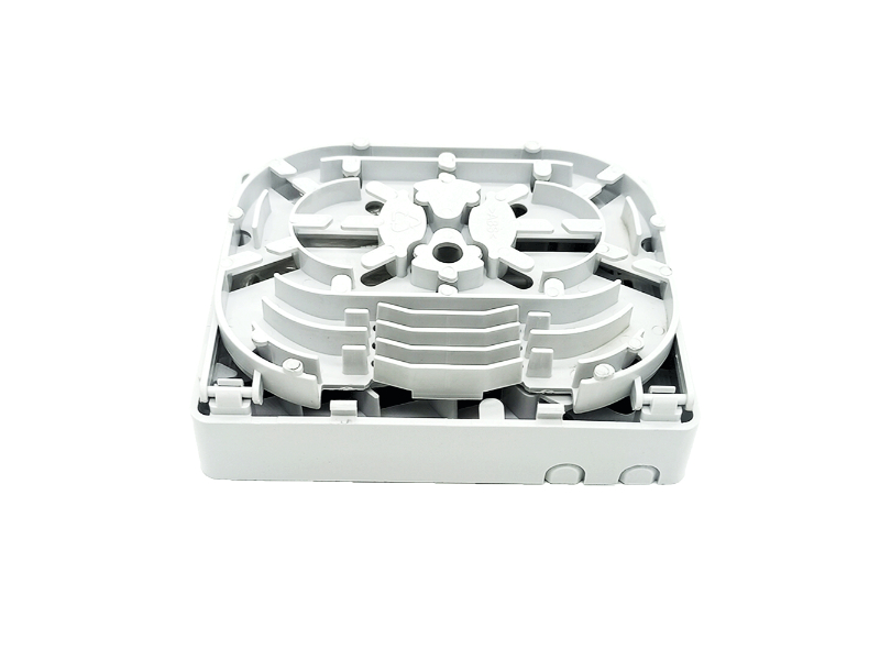 Mini caja interior de placa frontal de distribuci&oacute;n de fibra &oacute;ptica de FTTH de 4 puertos