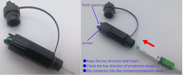 Kit de conector reforzado con fibra óptica, conector impermeable Mini SC IP68 para Huawei