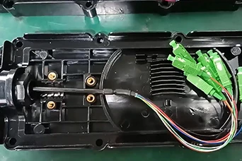 Prueba y montaje de caja de terminal (MsT) de servicio multipuerto 3