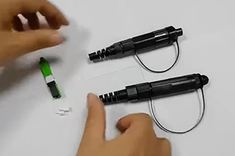 Conector r&aacute;pido de montaje de campo de la serie Mini Sc impermeable al aire libre para el proyecto F