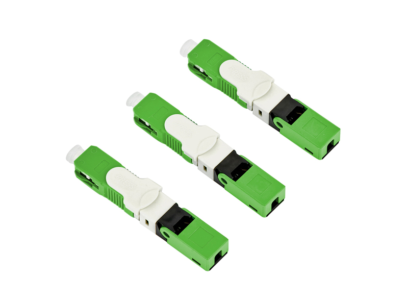 Conector r&aacute;pido SC APC de fibra &oacute;ptica FTTH ESC250D