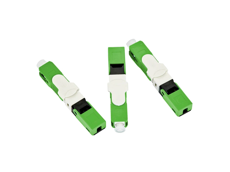 Conector r&aacute;pido SC APC de fibra &oacute;ptica FTTH ESC250D