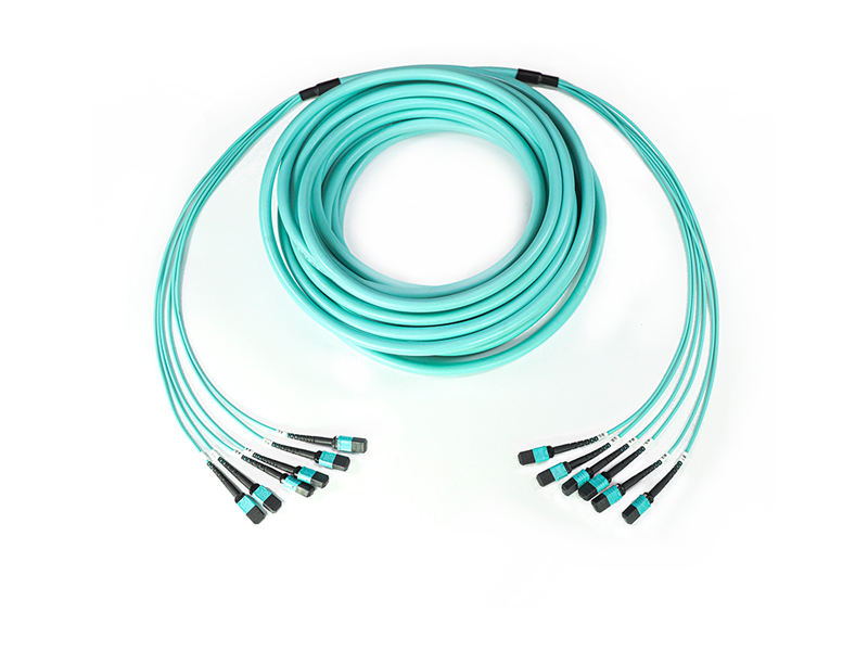 Latiguillo de fibra &oacute;ptica troncal de 6-12 MPO MTP OM3 de 72 n&uacute;cleos