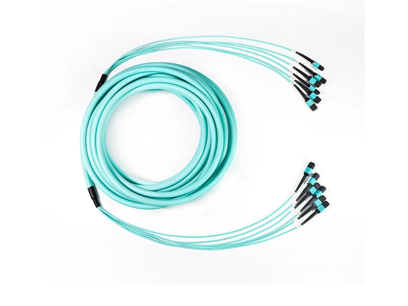 Latiguillo de fibra &oacute;ptica troncal de 6-12 MPO MTP OM3 de 72 n&uacute;cleos