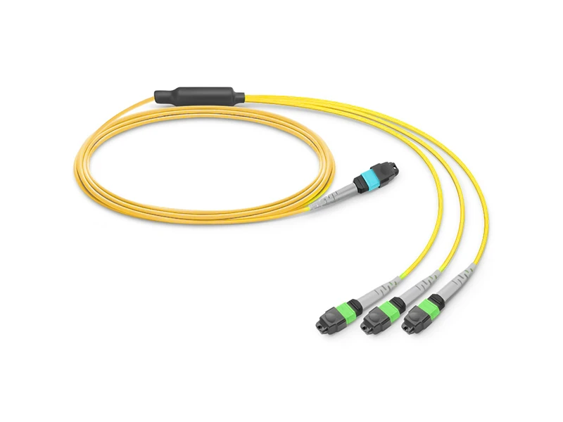 1-24 MPO MTP-3-8 MPO MTP SM Cable de conexi&oacute;n de fibra &oacute;ptica troncal de 24 n&uacute;cleos