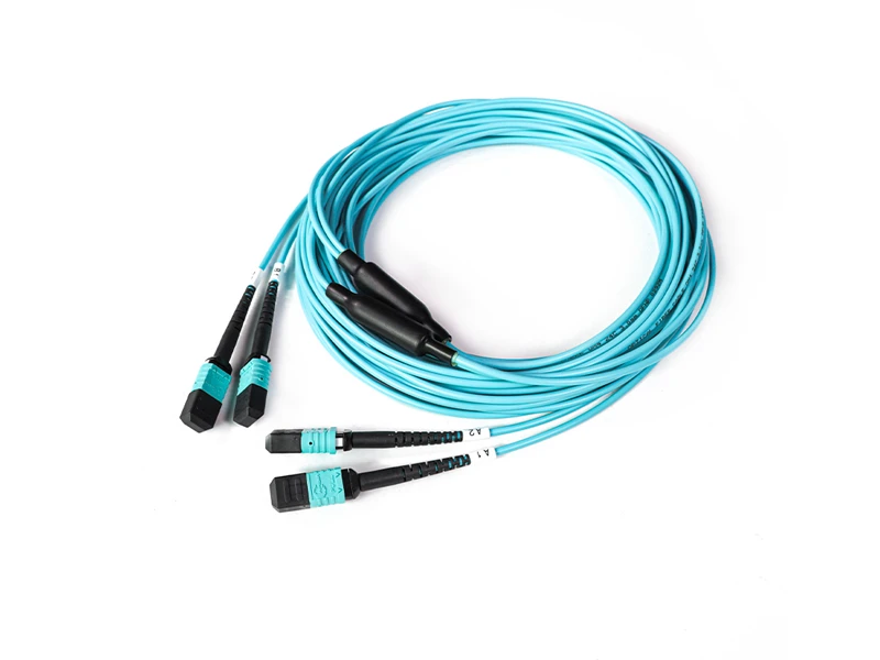 Parche de fibra &oacute;ptica troncal de 2-12 MPO MTP OM3 de 24 n&uacute;cleos y 3,0 mm cord