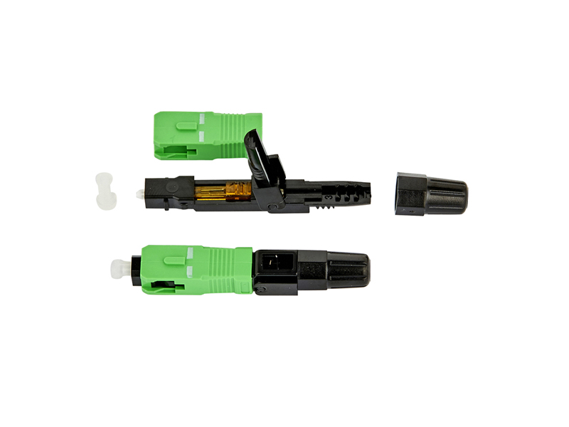 Conector r&aacute;pido SC APC de fibra &oacute;ptica FTTH AT H01