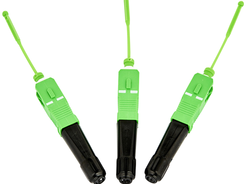 Conector r&aacute;pido FTTH AT-RR SC APC de fibra &oacute;ptica SC APC