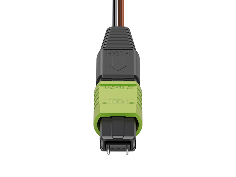 MPO/APC (macho) a LC/UPC OM5 12 n&uacute;cleos MPO/MTP Cables de conexi&oacute;n en abanico de 0,9 mm