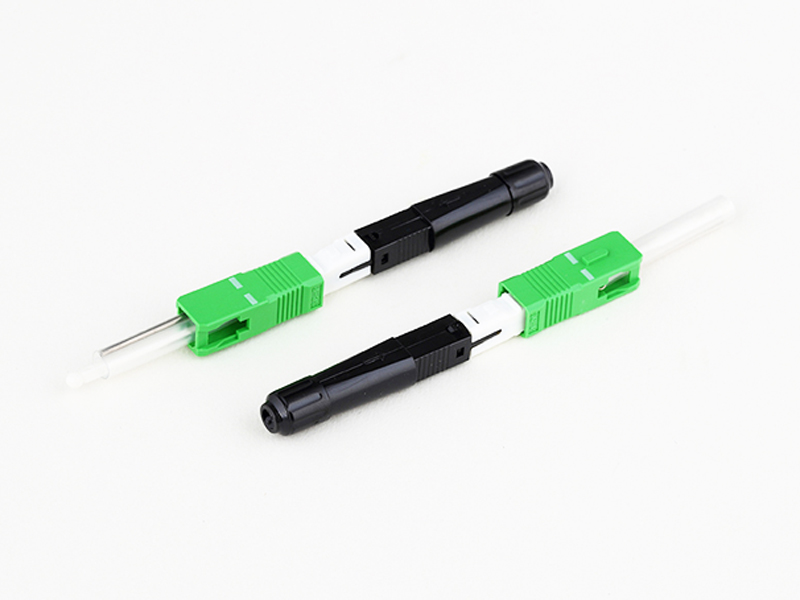 Conector r&aacute;pido FTTH AT-RR SC APC de fibra &oacute;ptica SC APC