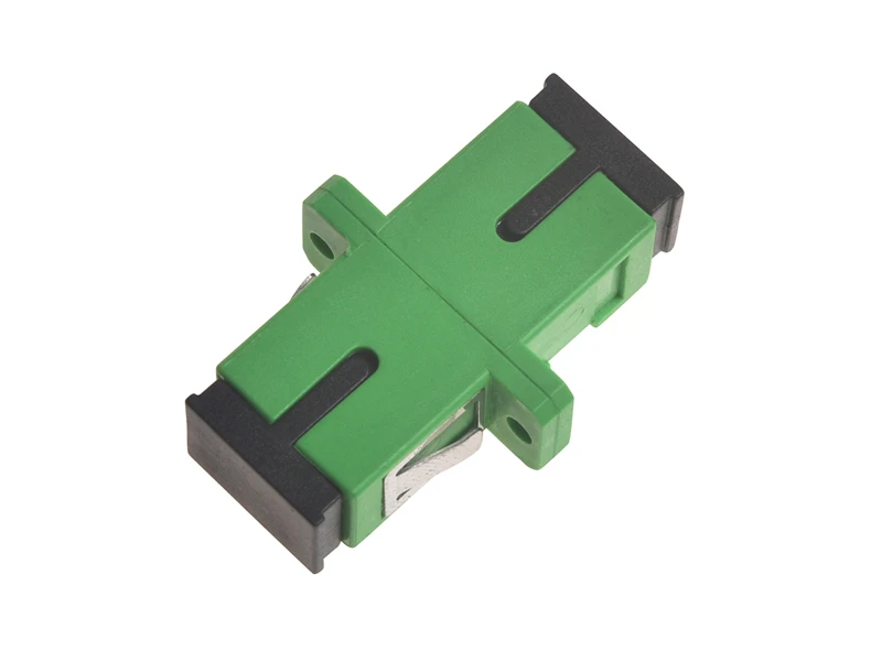 Adaptador simplex monomodo de fibra &oacute;ptica FTTH SC APC