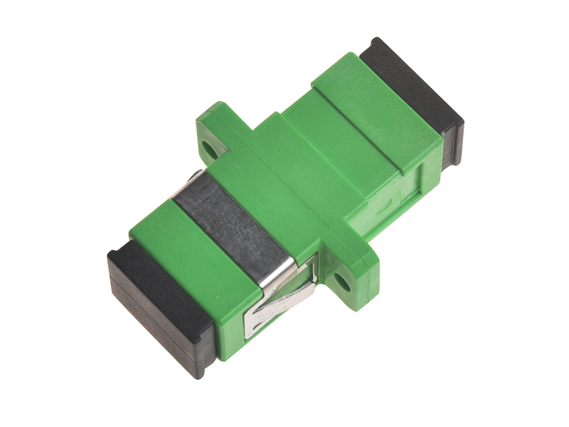 Adaptador simplex monomodo de fibra &oacute;ptica FTTH SC APC