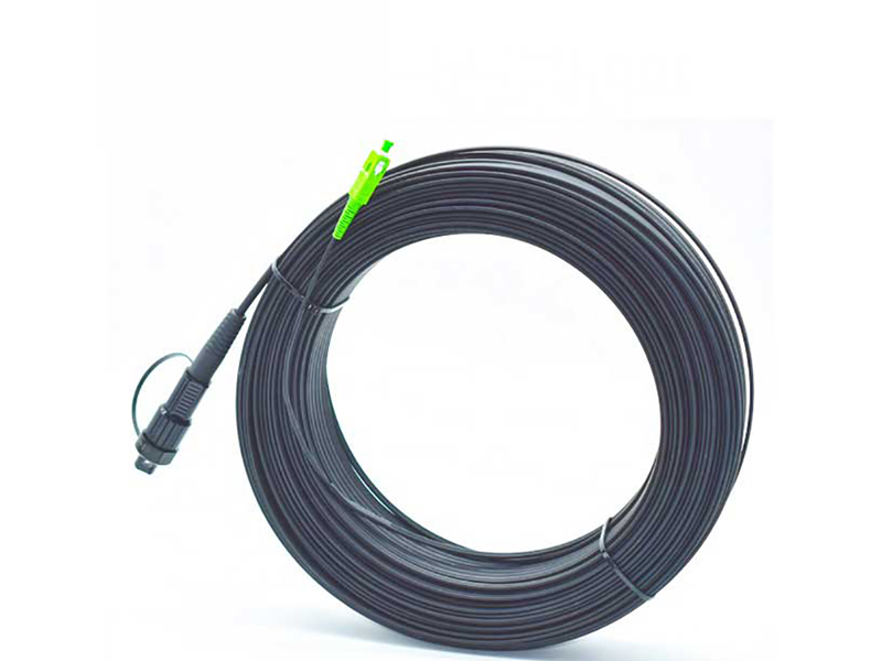 Mini SCAPC impermeable al cable de conexi&oacute;n de fibra &oacute;ptica SCAPC endurecido para FTTH