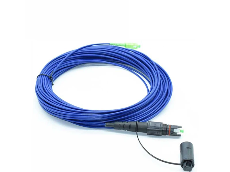 Cable de fibra &oacute;ptica blindado a precio de f&aacute;brica compatible Cable de conexi&oacute;n OptiTap SCAPC H Optic Corning para FTTH FTTA