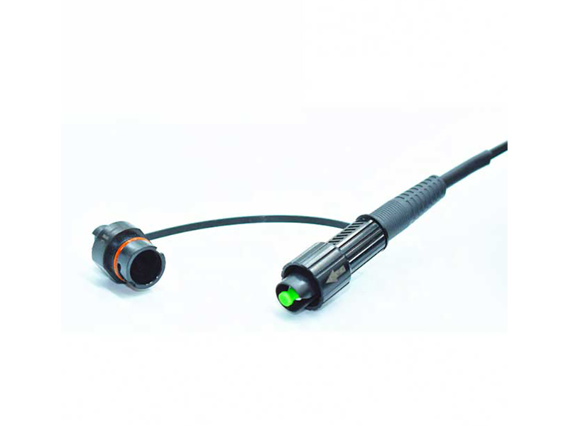 Mini SCAPC impermeable al cable de conexi&oacute;n de fibra &oacute;ptica SCAPC endurecido para FTTH