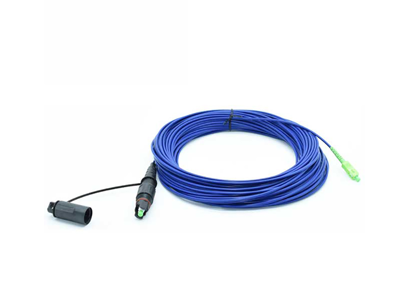 Cable de fibra &oacute;ptica blindado a precio de f&aacute;brica compatible Cable de conexi&oacute;n OptiTap SCAPC H Optic Corning para FTTH FTTA