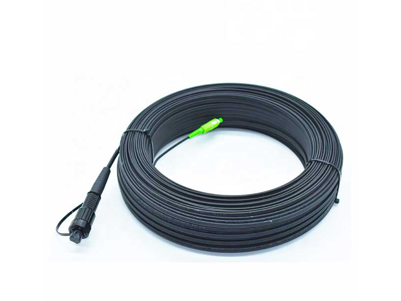 Mini SCAPC impermeable al cable de conexi&oacute;n de fibra &oacute;ptica SCAPC endurecido para FTTH
