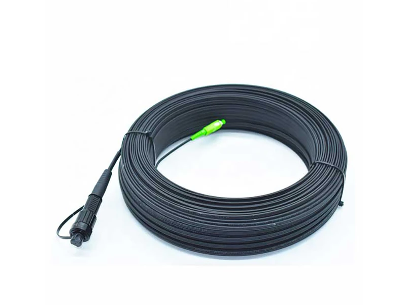 Mini SCAPC impermeable al cable de conexi&oacute;n de fibra &oacute;ptica SCAPC endurecido para FTTH