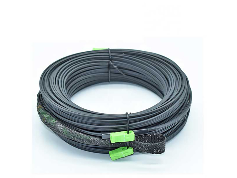SM 2 n&uacute;cleos SCAPC SCAPC G657B3 KFRP LSZH negro con cable de conexi&oacute;n FTTH de 30 m tipo calcet&iacute;n