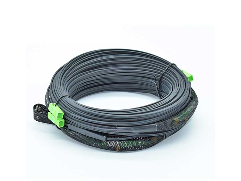 SM 2 n&uacute;cleos SCAPC SCAPC G657B3 KFRP LSZH negro con cable de conexi&oacute;n FTTH de 30 m tipo calcet&iacute;n