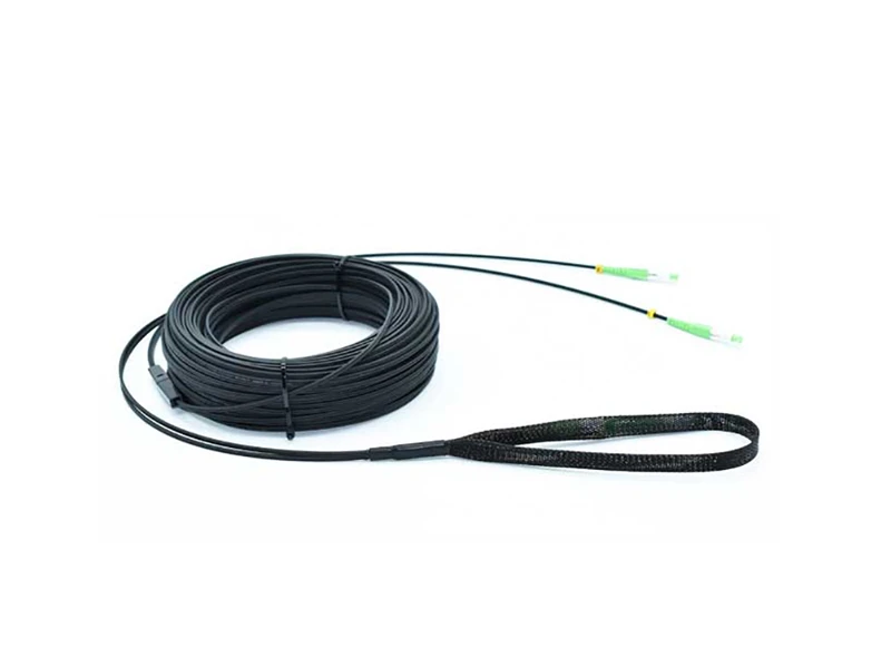 SM 2 n&uacute;cleos SCAPC SCAPC G657B3 KFRP LSZH negro con cable de conexi&oacute;n FTTH de 30 m tipo calcet&iacute;n