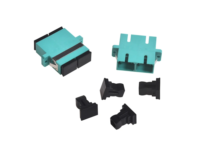 Adaptador d&uacute;plex multimodo de fibra &oacute;ptica FTTH SC OM3 DX