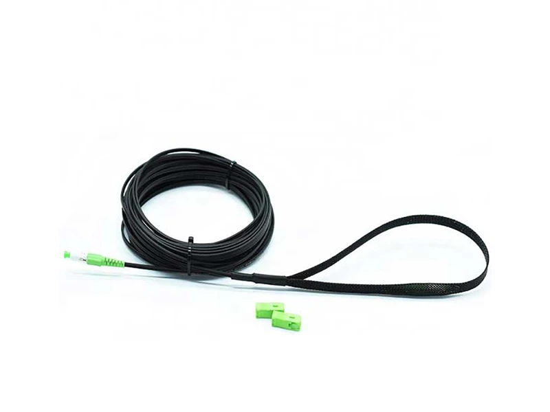 SM 1 n&uacute;cleo SCAPC SCAPC G657B3 KFRP LSZH negro con calcet&iacute;n de tracci&oacute;n Cable de conexi&oacute;n FTTH Cable de conexi&oacute;n FTTH