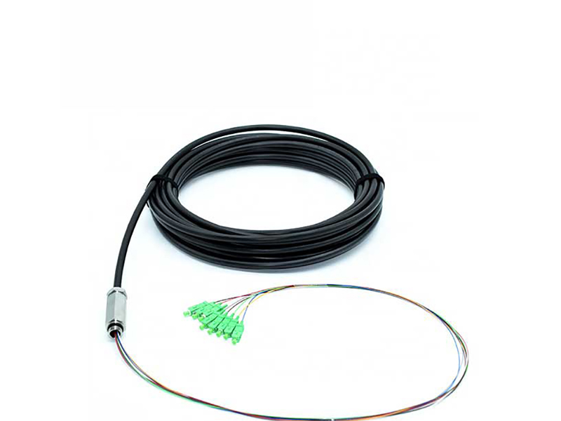 Conector flexible de fibra &oacute;ptica ADSS SCAPC de 8 n&uacute;cleos para exteriores, precio de f&aacute;brica