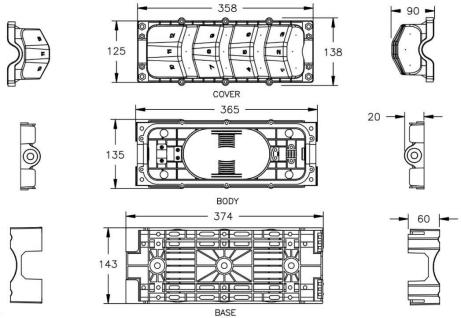 Terminal multiservicio impermeable IP67 para exteriores, fibra óptica FTTH preterminada, 2, 4, 6, 8, 12 puertos, caja de terminales de acceso de fibra FAT