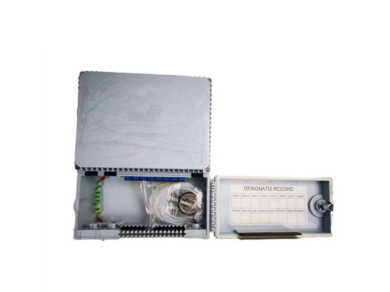 Caja de distribuci&oacute;n de fibra &oacute;ptica ODP, caja de siesta s&oacute;lida de estilo indonesio de 16 n&uacute;cleos, 2 puertas, 1*8 PLC IP65, caja de distribuci&oacute;n de fibra &oacute;ptica