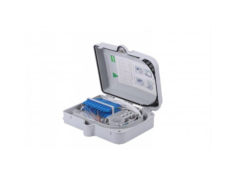 FTB-12B-1 FTTH para exteriores 12 n&uacute;cleos/puertos Caja de distribuci&oacute;n de fibra &oacute;ptica IP65 ABS impermeable
