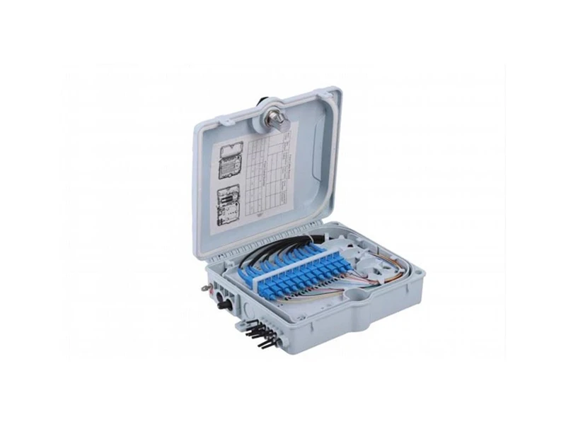 FTB-12B-1 FTTH para exteriores 12 n&uacute;cleos/puertos Caja de distribuci&oacute;n de fibra &oacute;ptica IP65 ABS impermeable