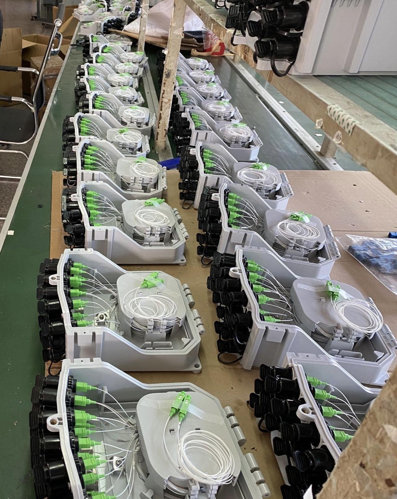 Nuevo FTTH exterior impermeable 16 puertos fibra Huawei tipo fibra óptica FTTA NAP caja de distribución