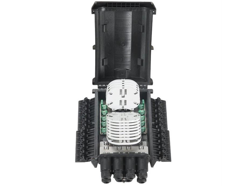 IP68 FTTH FTB-AT144A-1 Caja de cierre de terminales de acceso de fibra &oacute;ptica de 6 puertos y 144 N&Uacute;CLEOS con sellado mec&aacute;nico y gesti&oacute;n de cables