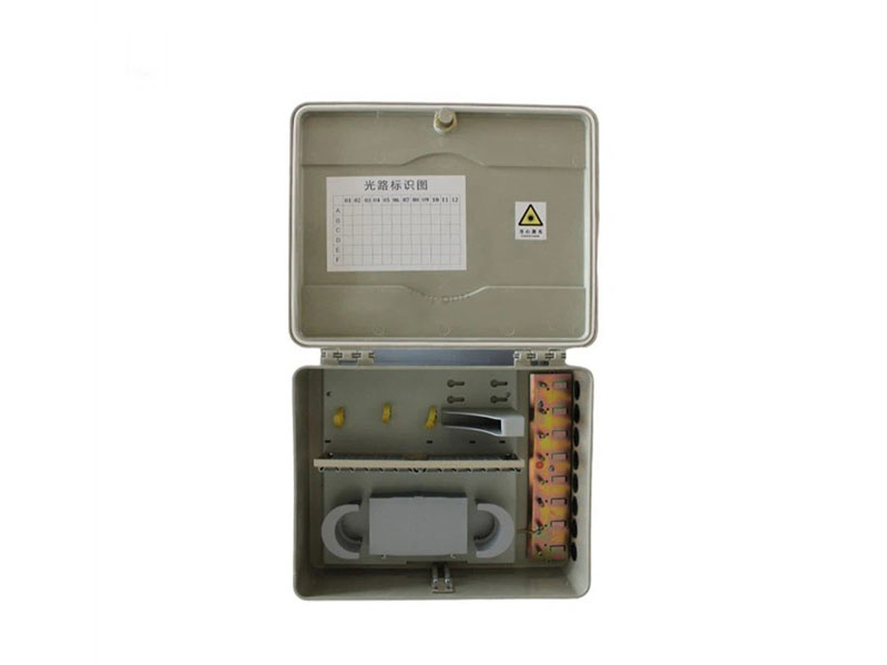 FTB-72ATA-1 NAP para exteriores, 72 n&uacute;cleos, 6 puertos Divisor montado en la pared Terminal de acceso caja de distribuci&oacute;n de fibra &oacute;ptica Adaptadores LC/SC de punto