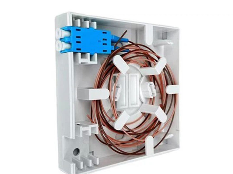 Placa frontal de mini enchufe de salida de abonado &oacute;ptico de caja de pared de terminal de fibra &oacute;ptica interior tipo FTTH 86