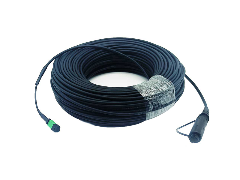 FTTA Conjuntos de cables de fibra &oacute;ptica para exteriores Optitap MPO/APC (macho) a Optitap LC/APC de 24 n&uacute;cleos