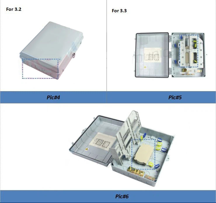 Caja de terminación divisora de acceso de fibra para exteriores, caja de conexiones de empalme de 48 núcleos para red de comunicación FTTX