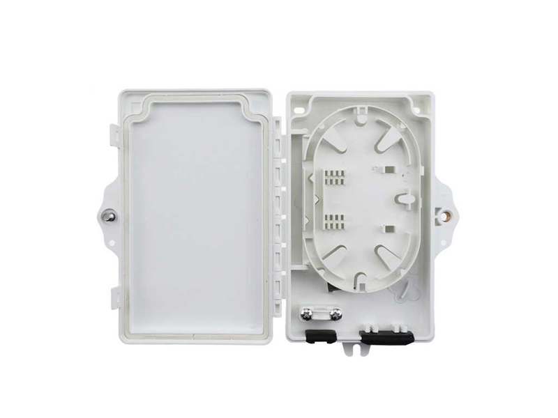 FTB-AT02A-1 FTTH Mini enchufe de pared de fibra &oacute;ptica de 2 puertos SC caja terminal de escritorio peque&ntilde;a