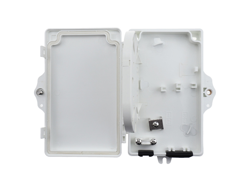 FTB-AT02A-1 FTTH Mini enchufe de pared de fibra &oacute;ptica de 2 puertos SC caja terminal de escritorio peque&ntilde;a
