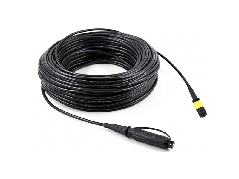 FTTA Conjuntos de cables de fibra &oacute;ptica para exteriores Optitap MPO/APC (macho) a Optitap LC/APC de 24 n&uacute;cleos