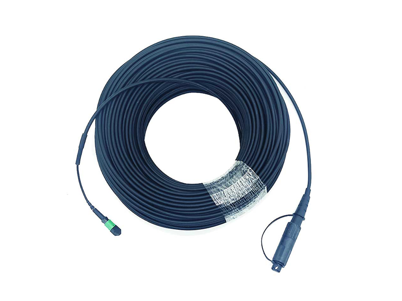 FTTA Conjuntos de cables de fibra &oacute;ptica para exteriores Optitap MPO/APC (macho) a Optitap LC/APC de 24 n&uacute;cleos