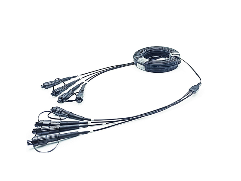 Latiguillos a&eacute;reos de 4 n&uacute;cleos de 2,0 x 5,0 mm con huawei mini conector sc waterproff
