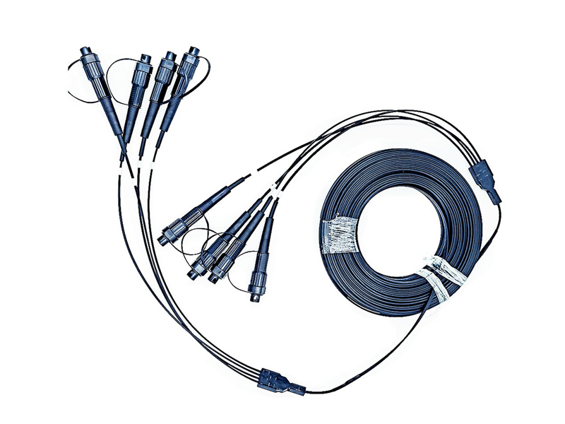 Latiguillos a&eacute;reos de 4 n&uacute;cleos de 2,0 x 5,0 mm con huawei mini conector sc waterproff