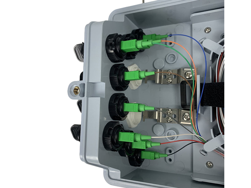 Caja de distribuci&oacute;n de fibra &oacute;ptica FTTH, 2 entradas, 8 salidas, caja de fibra &oacute;ptica para exteriores, salida de f&aacute;brica Caja impermeable de 16 n&uacute;cleos