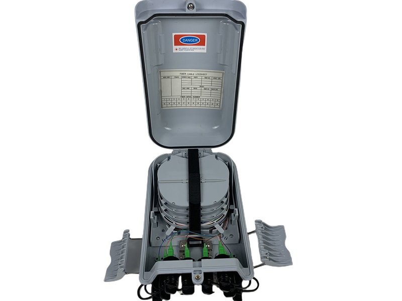 Caja de distribuci&oacute;n de fibra &oacute;ptica FTTH, 2 entradas, 8 salidas, caja de fibra &oacute;ptica para exteriores, salida de f&aacute;brica Caja impermeable de 16 n&uacute;cleos