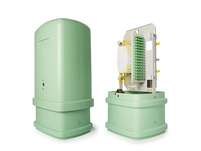 Pedestal para distribuci&oacute;n de cable de fibra &oacute;ptica FTTH para exteriores Capacidad de 96-144 n&uacute;cleos utilizada para red de planta exterior Construcci&oacute;n