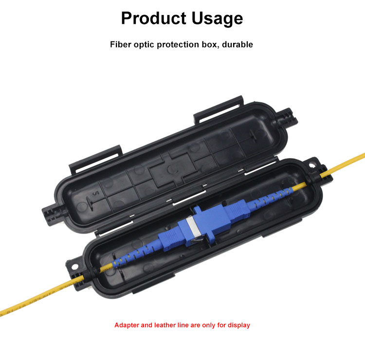 Caja de protección de fibra óptica impermeable al aire libre FTTH para empalme de cables de bajada