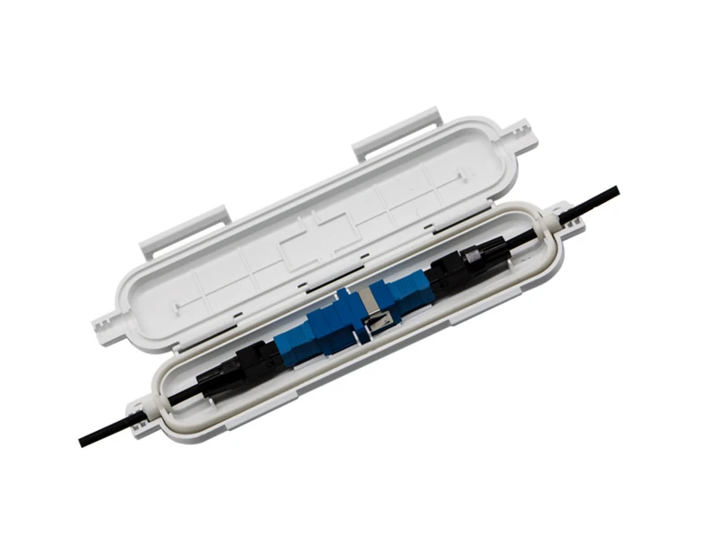 Caja de protecci&oacute;n de fibra &oacute;ptica impermeable para exteriores FTTH para empalme de cables de bajada